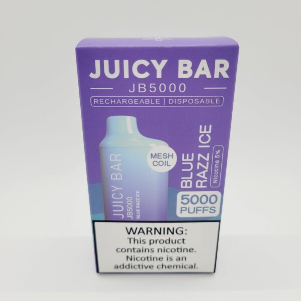 Juicy Bar JB5000 Blue Razz Ice Rechargeable Disposable Vape