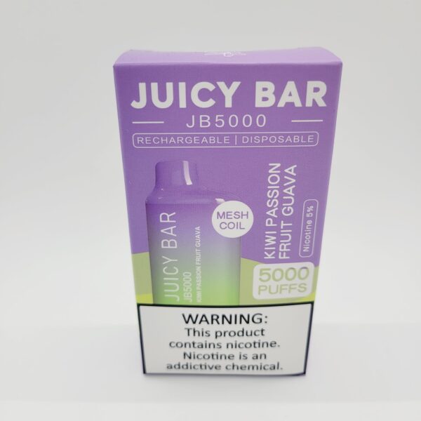 Juicy Bar JB5000 Kiwi Passion Fruit Guava Rechargeable Disposable Vape