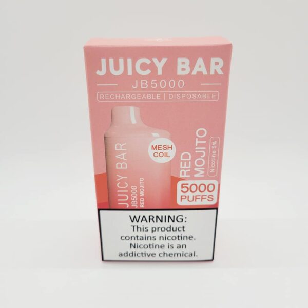 Juicy Bar JB5000 Red Mojito Rechargeable Disposable Vape