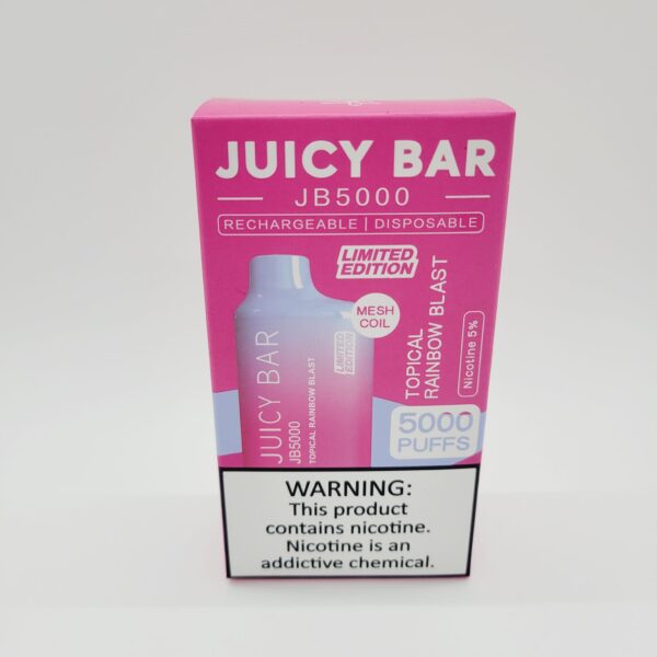 Juicy Bar JB5000 Tropical Rainbow Blast Rechargeable Disposable Vape