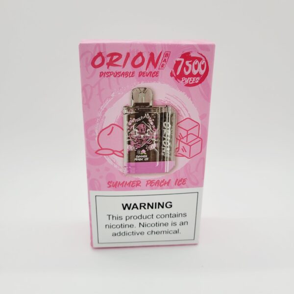 Orion 7500 Puff Summer Peach Ice Rechargeable Disposable Vape