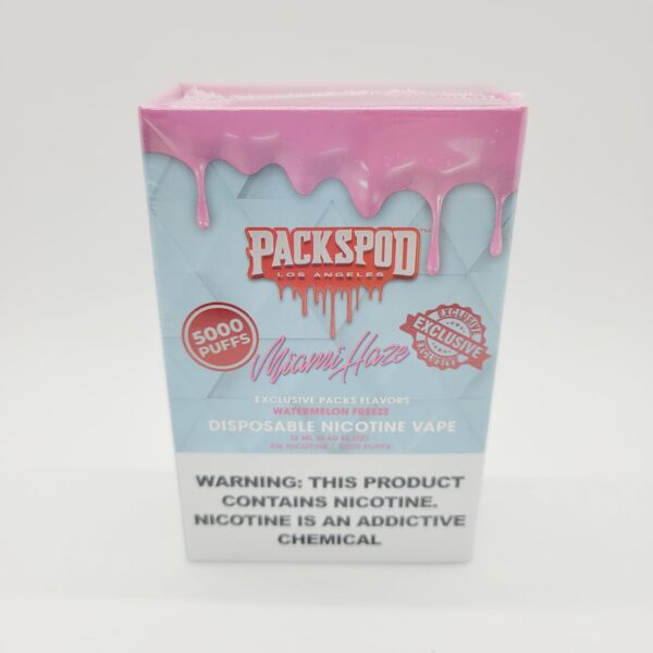 Packspod Miami Haze Rechargeable Disposable Vape