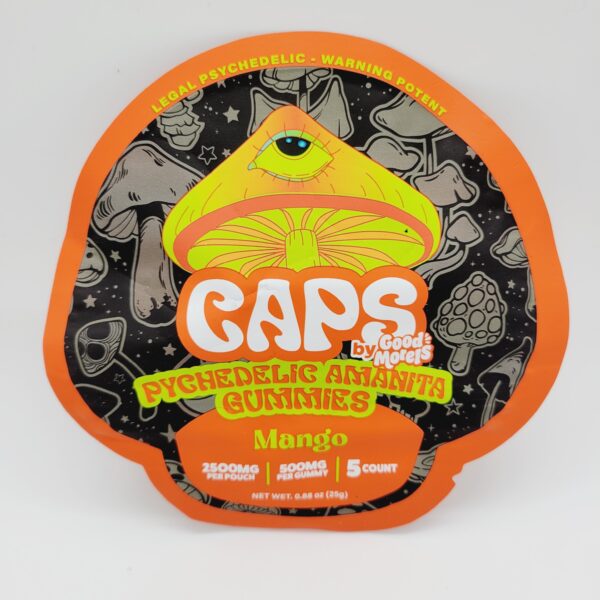 Caps by Good Morels Psychedelic Amanita Mushroom Gummies - Mango