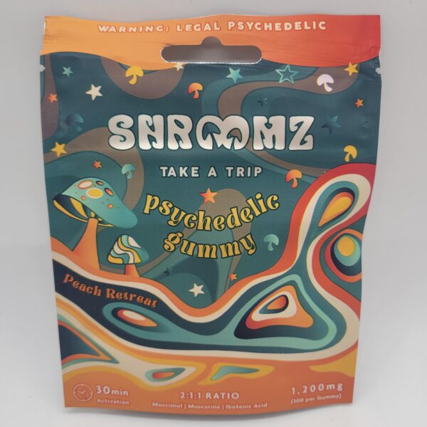 Shroomz 4 Pack Peach Retreat Psychedelic Mushroom Gummies