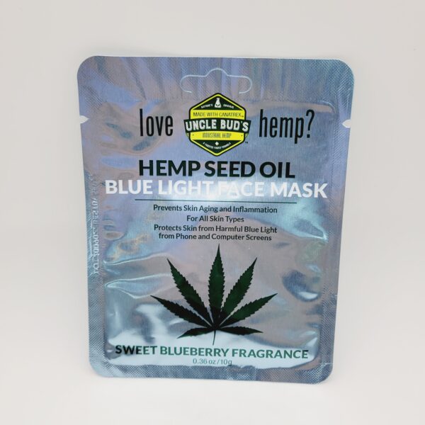 Uncle Bud's Blue Light Hemp Seed Oil Face Mask