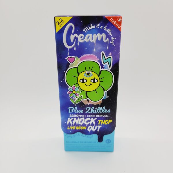 Cream 3.5g THCP Knockout Blend Disposable - Blue Zkittles