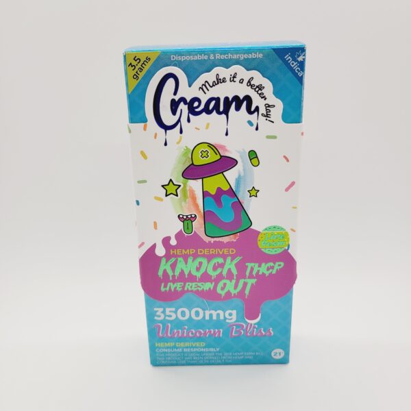 Cream 3.5g THCP Knockout Blend Disposable - Unicorn Bliss