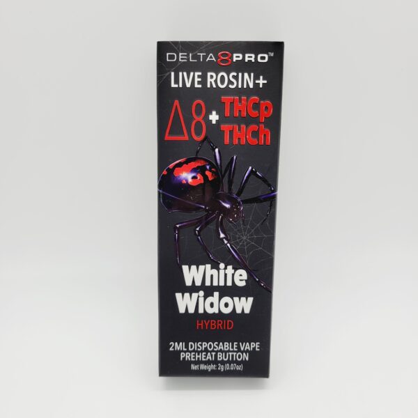 Delta8Pro White Widow Delta-8 Live Rosin Disposable Vape with THCP & THCH